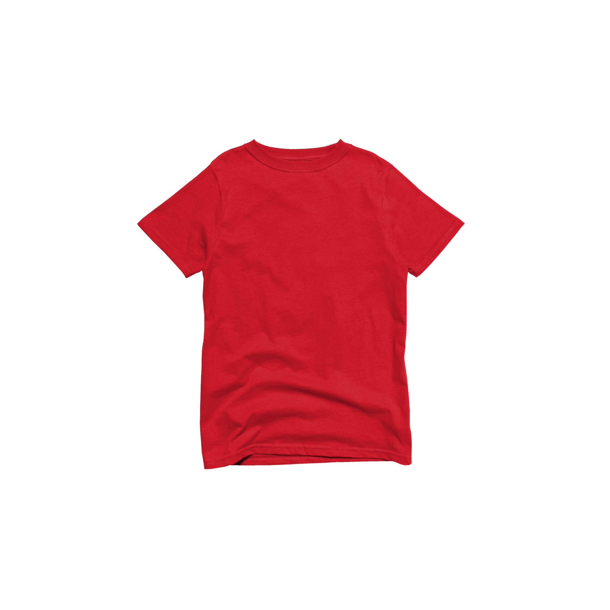 Back Flat Lay of GOEX Youth Cotton Tee in Red
