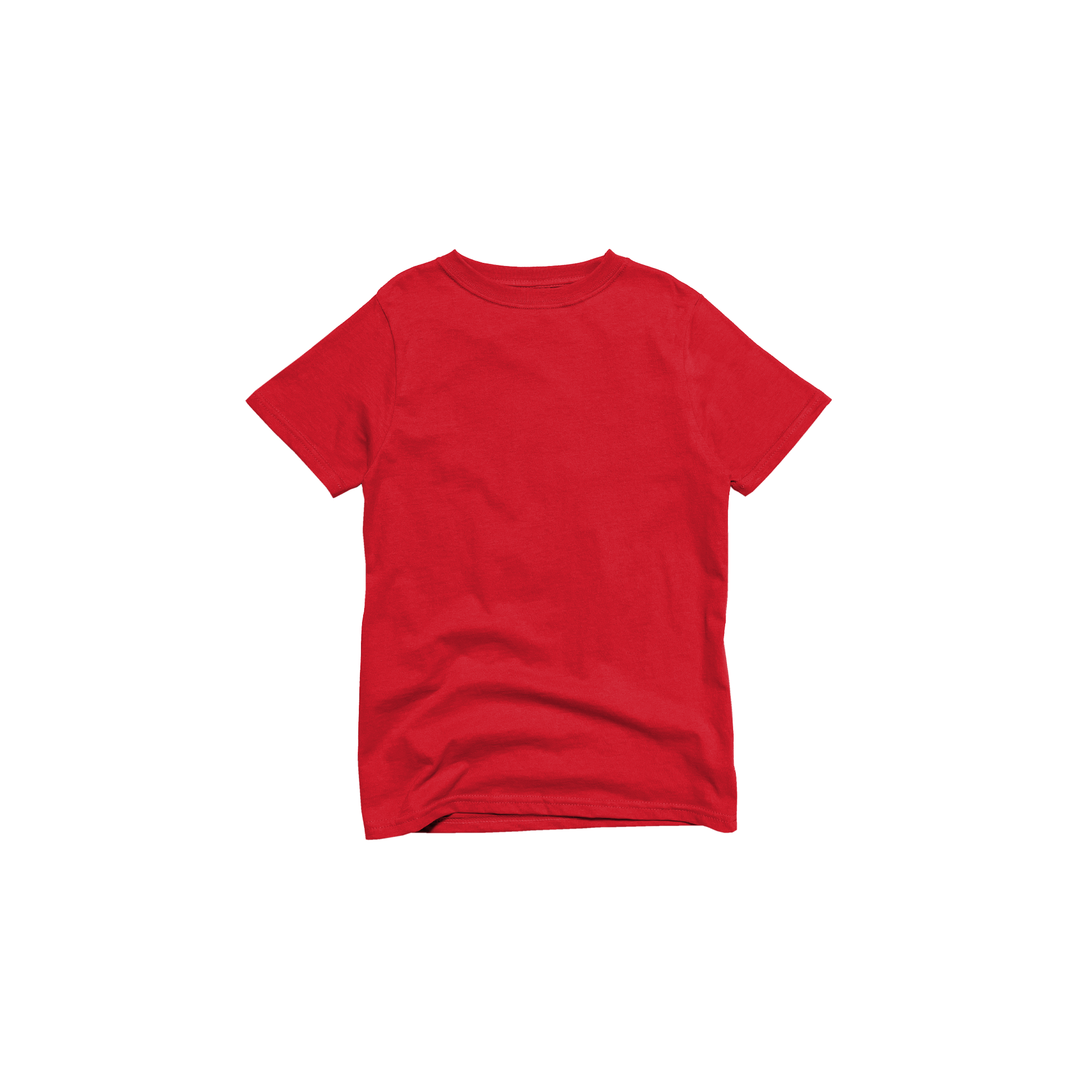 Back Flat Lay of GOEX Youth Cotton Tee in Red