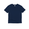 Front Flat Lay of GOEX Unisex and Men's Cotton Tee in Navy