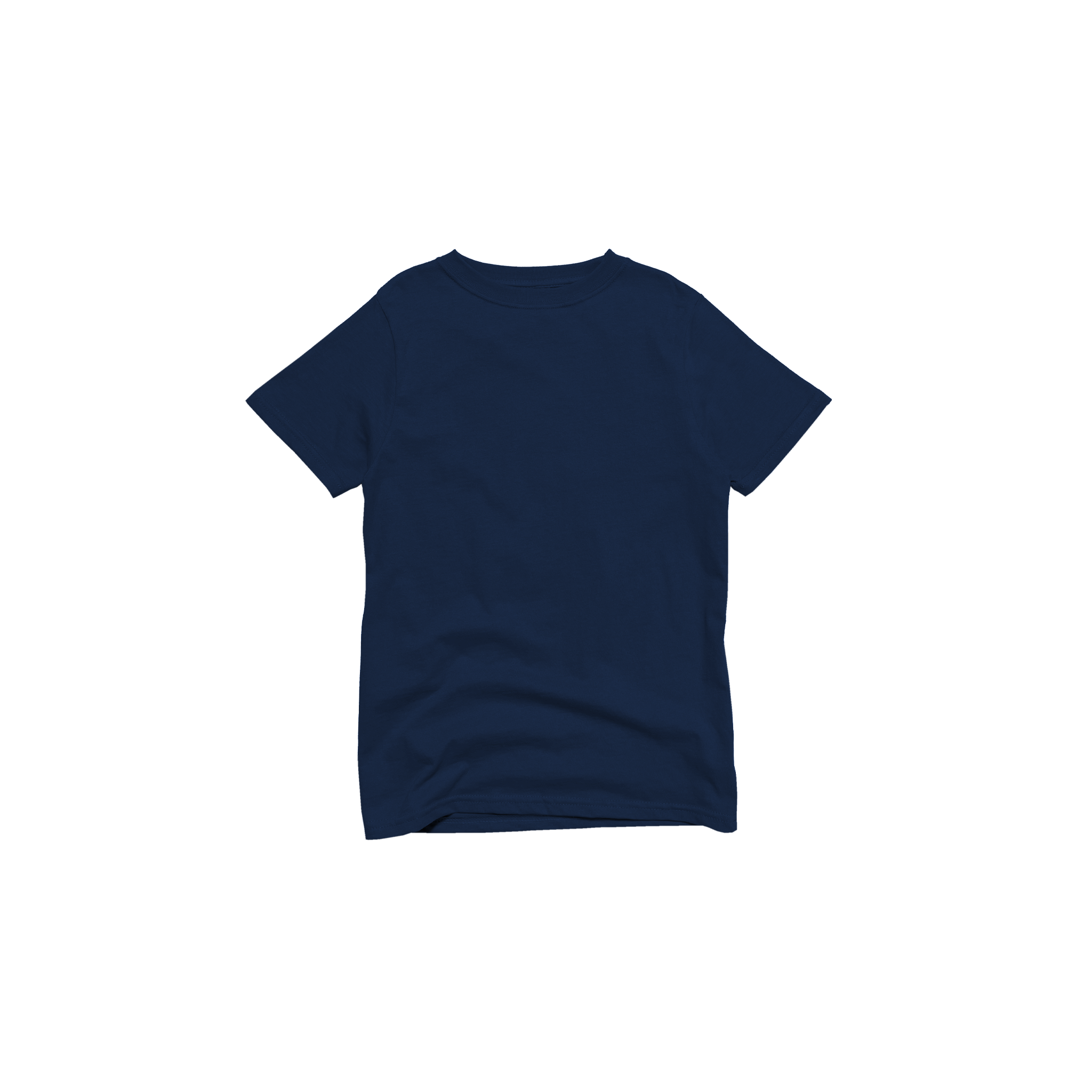 Front Flat Lay of GOEX Youth Cotton Tee in Navy