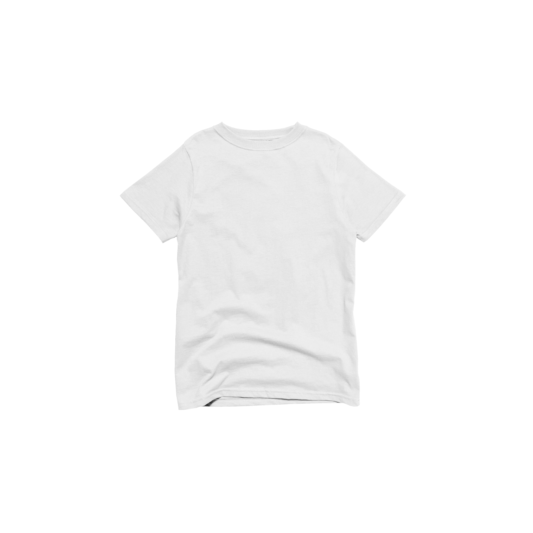Front Flat Lay of GOEX Youth Cotton Tee in White