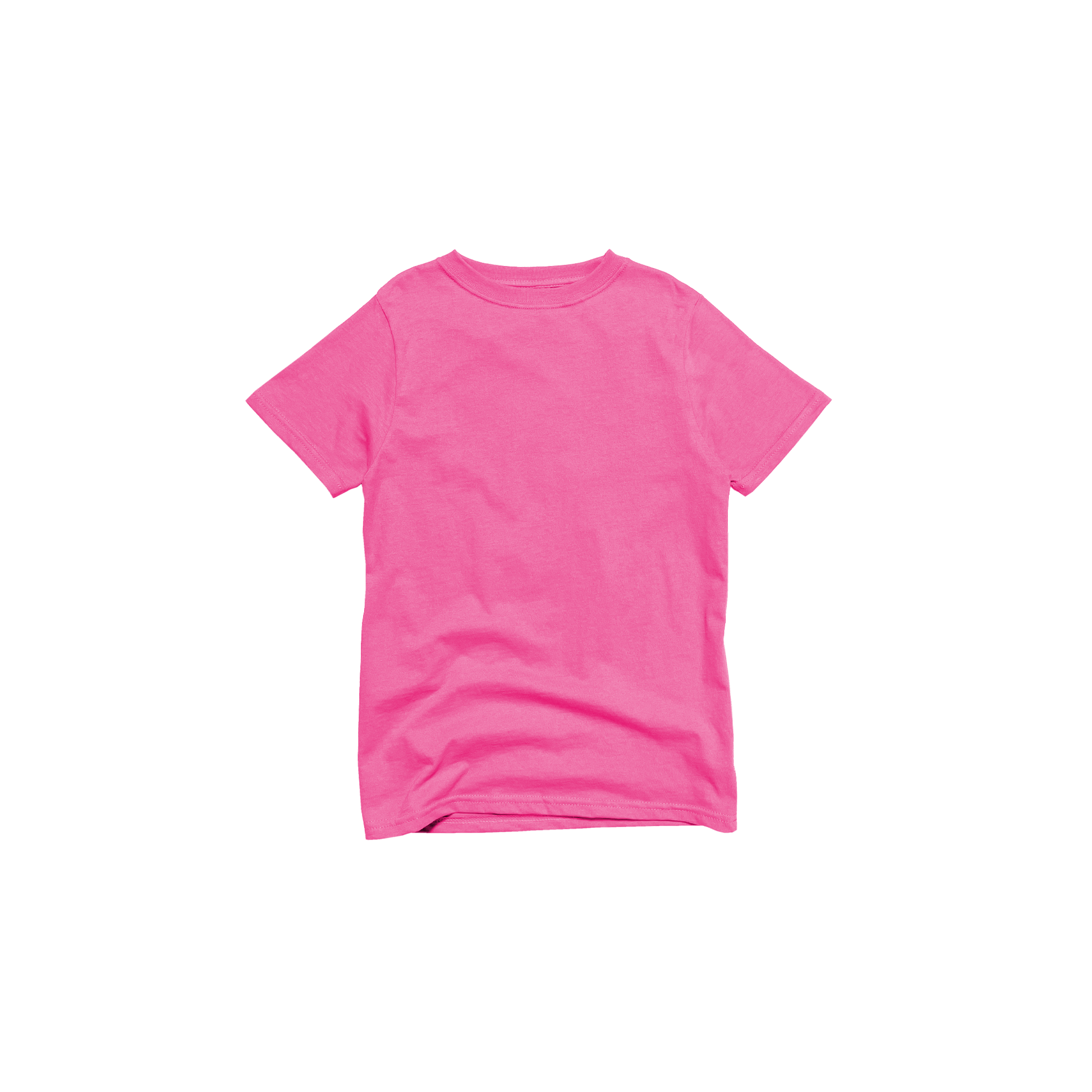 Front Flat Lay of GOEX Youth Premium Cotton Tee in Bubblegum