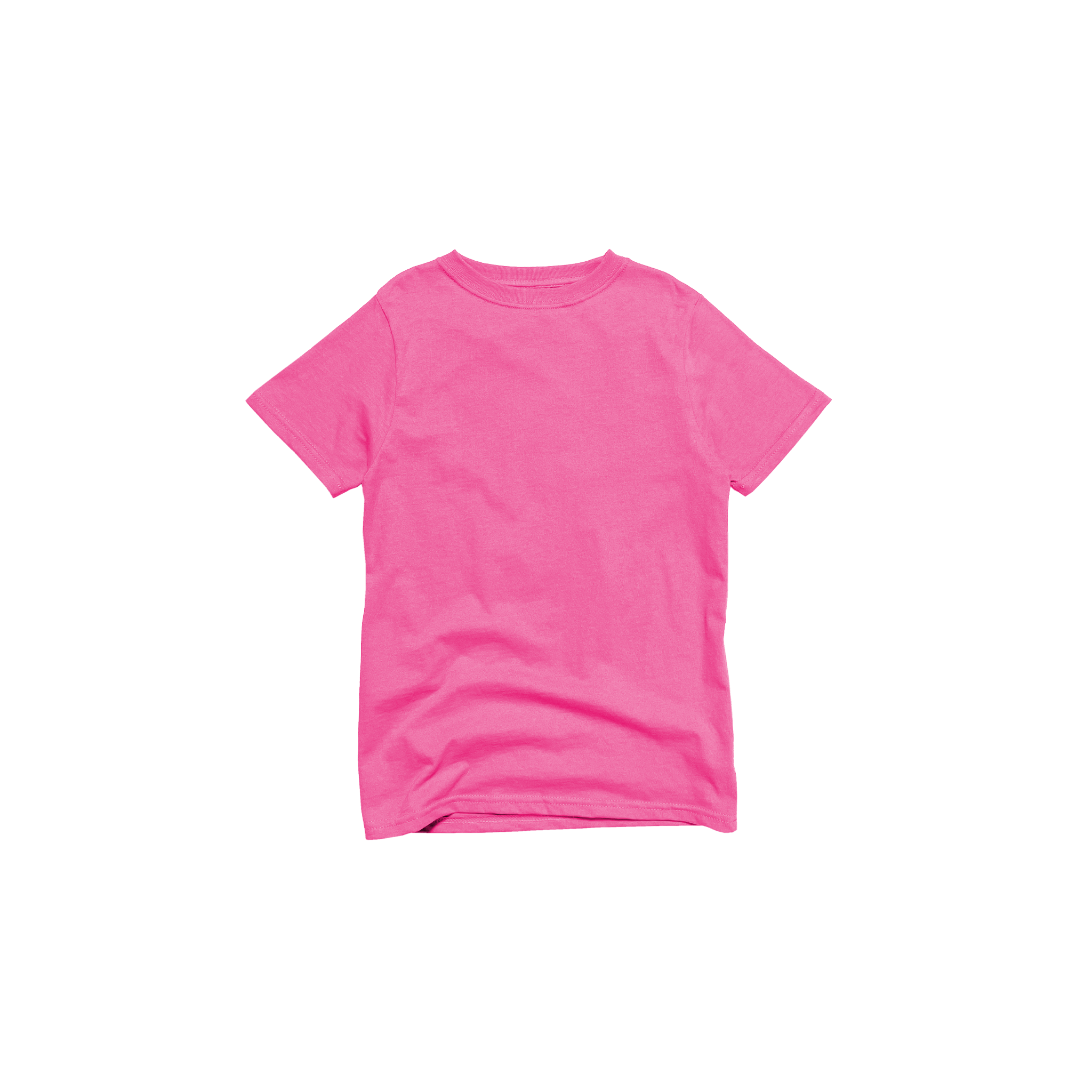 Front Flat Lay of GOEX Youth Premium Cotton Tee in Bubblegum