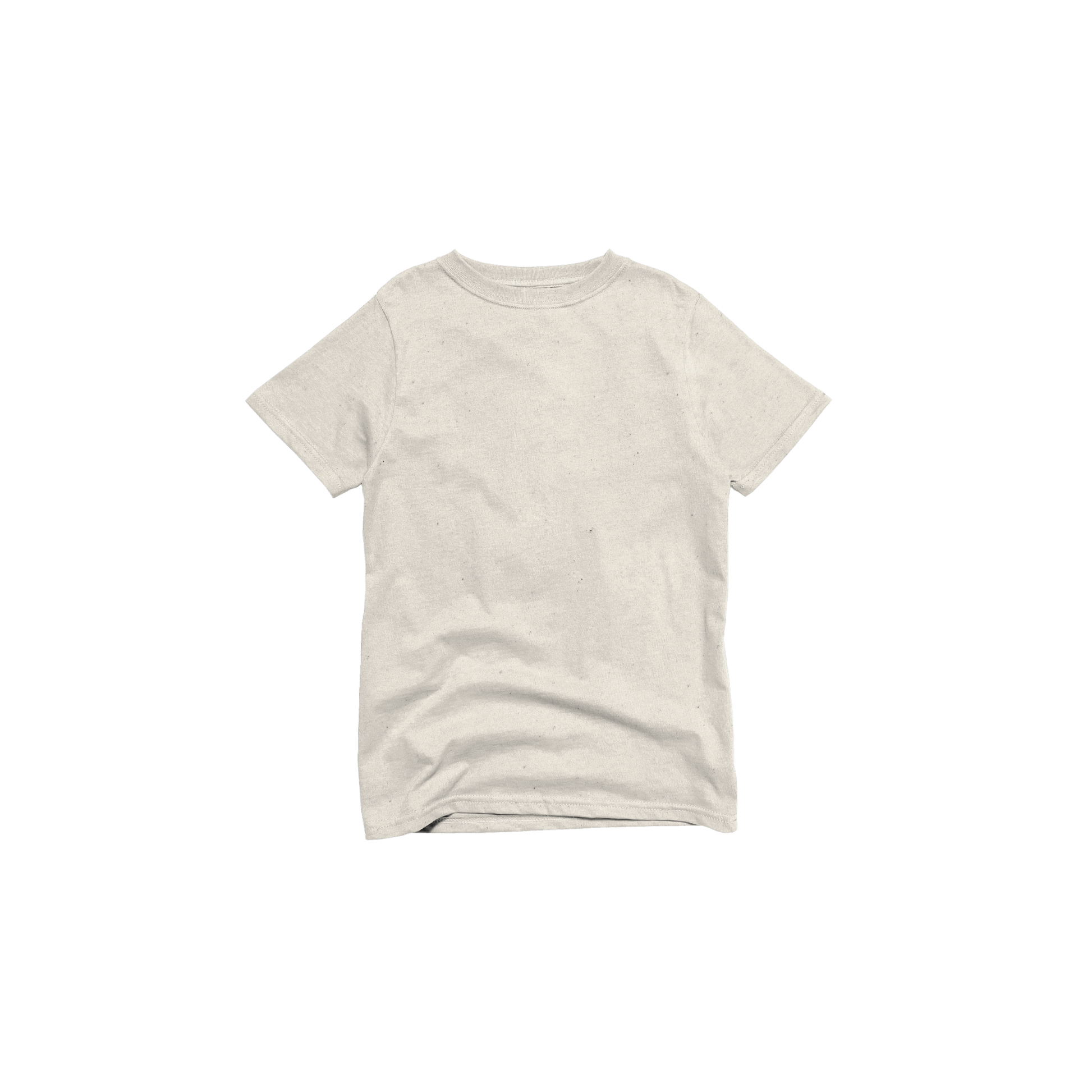 Front Flat Lay of GOEX Youth Eco Cotton Tee in Ivory