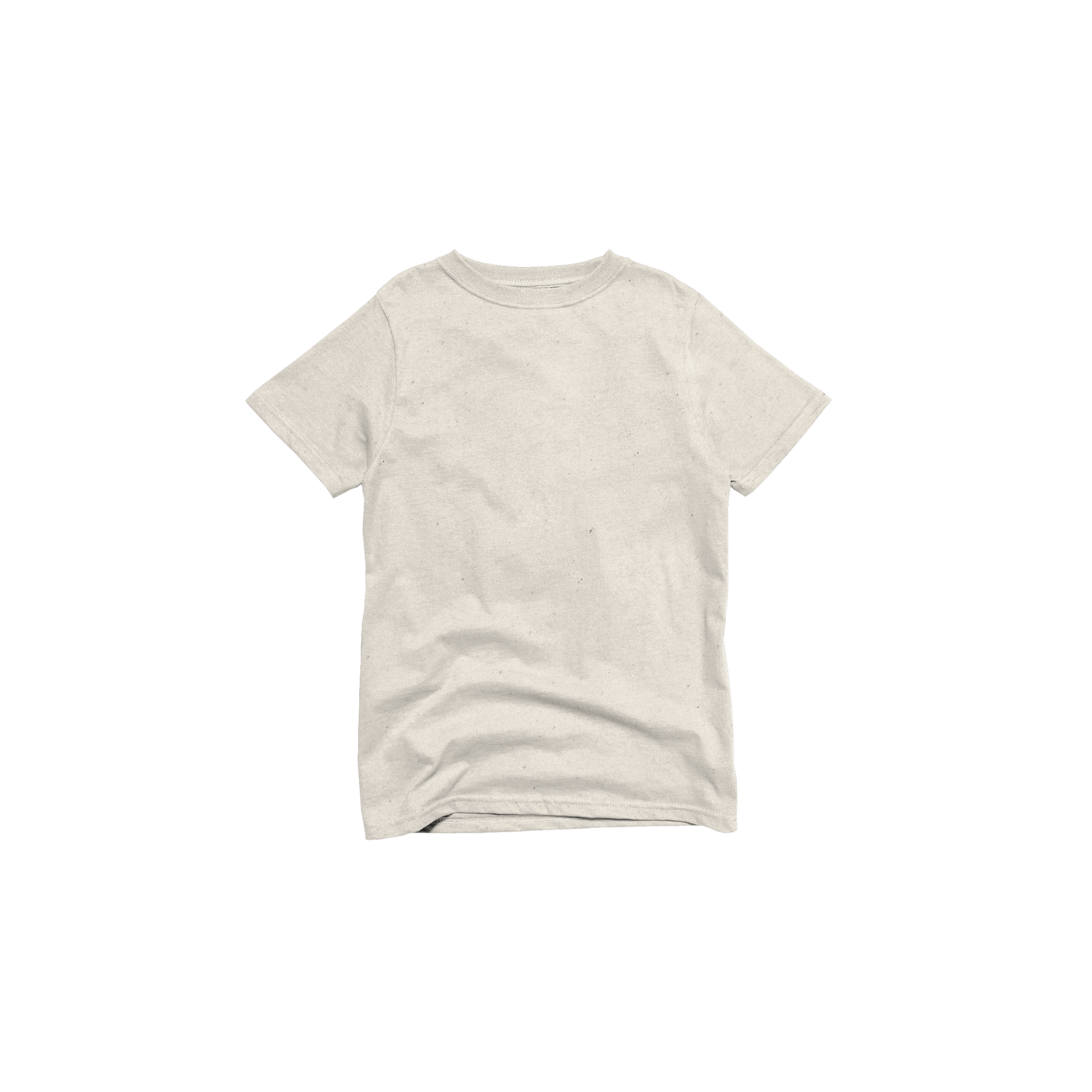 Front Flat Lay of GOEX Youth Eco Cotton Tee in Ivory