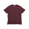 Front Flat Lay of GOEX Unisex and Men's Eco Triblend Tee in Wine