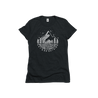 Flat Lay of GOEX Ladies Let's Go Outside Eco Triblend Tee in Charcoal