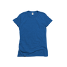 Front Flat Lay of GOEX Ladies Eco Triblend Tee in Royal