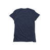 Back Flat Lay of GOEX Ladies Eco Triblend Tee in Navy