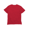 Back Flat Lay of GOEX Unisex and Men's Eco Triblend Tee in Red