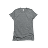 Front Flat Lay of GOEX Ladies Eco Triblend Tee in Heather Grey