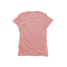 Back Flat Lay of GOEX Ladies Eco Triblend Tee in Rose