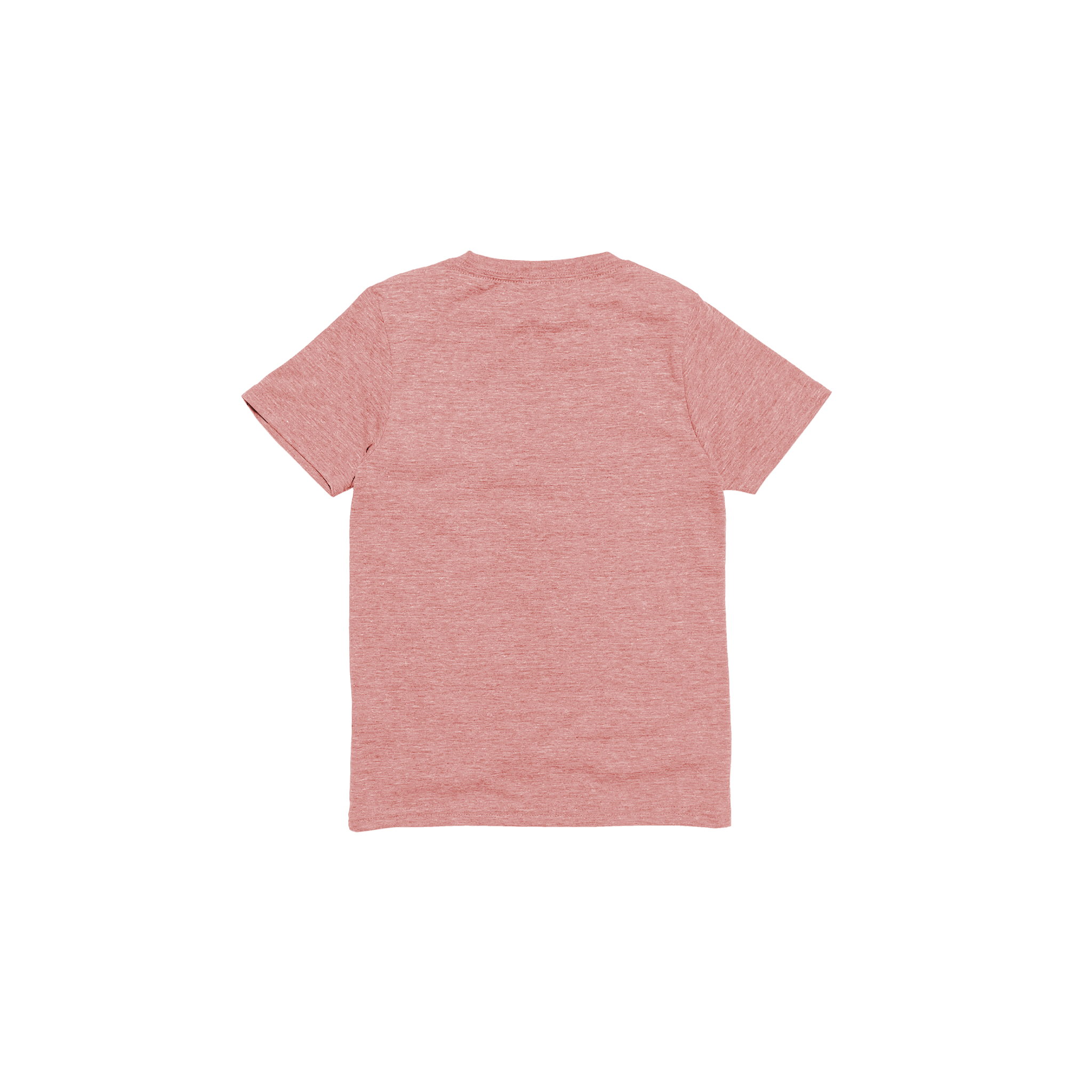 Back Flat Lay of GOEX Youth Eco Triblend Tee in Rose