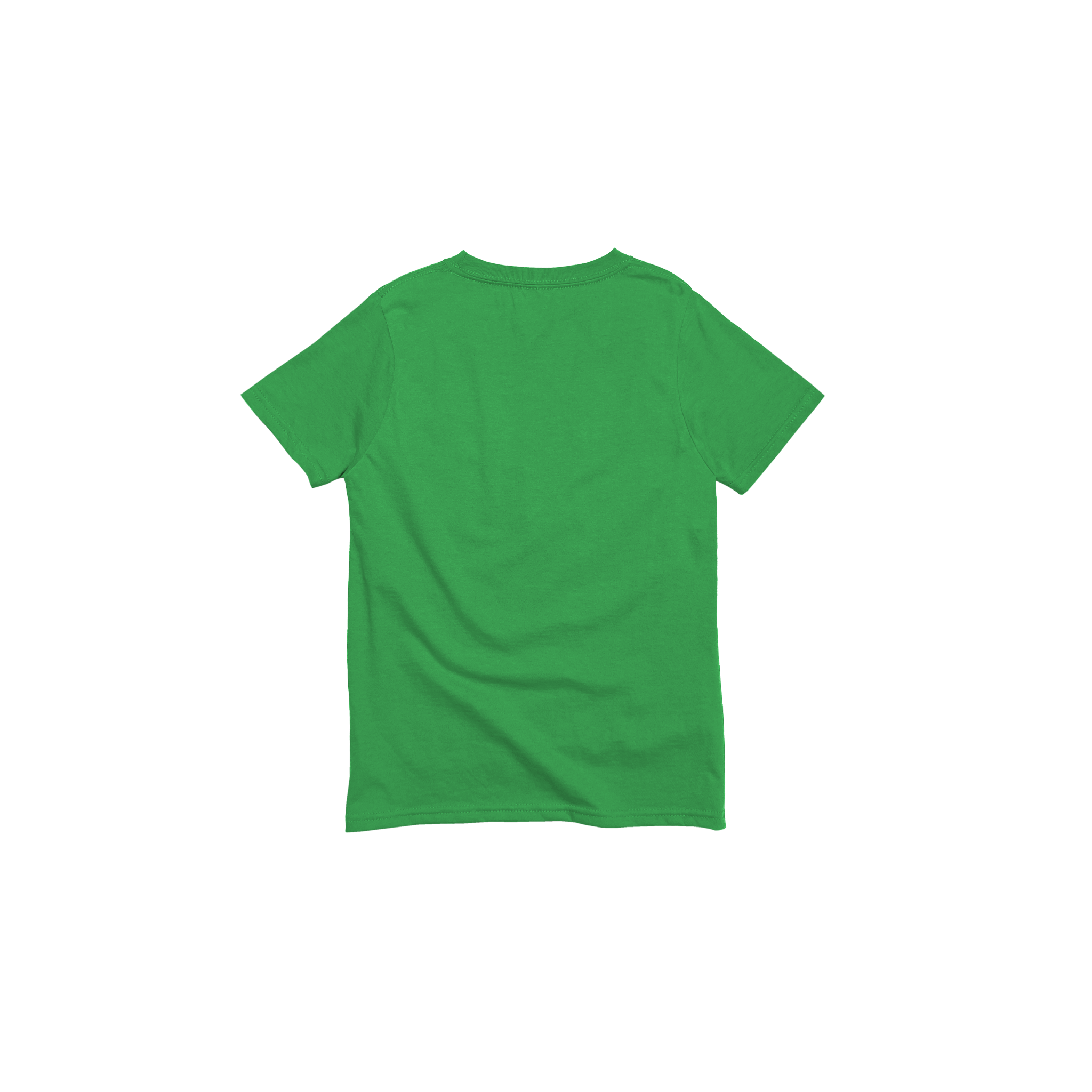 Back Flat Lay of GOEX Youth Cotton Tee in Kelly Green