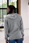 Back View of Male Model wearing GOEX Unisex and Men's Rib Full Zip in Heather Grey