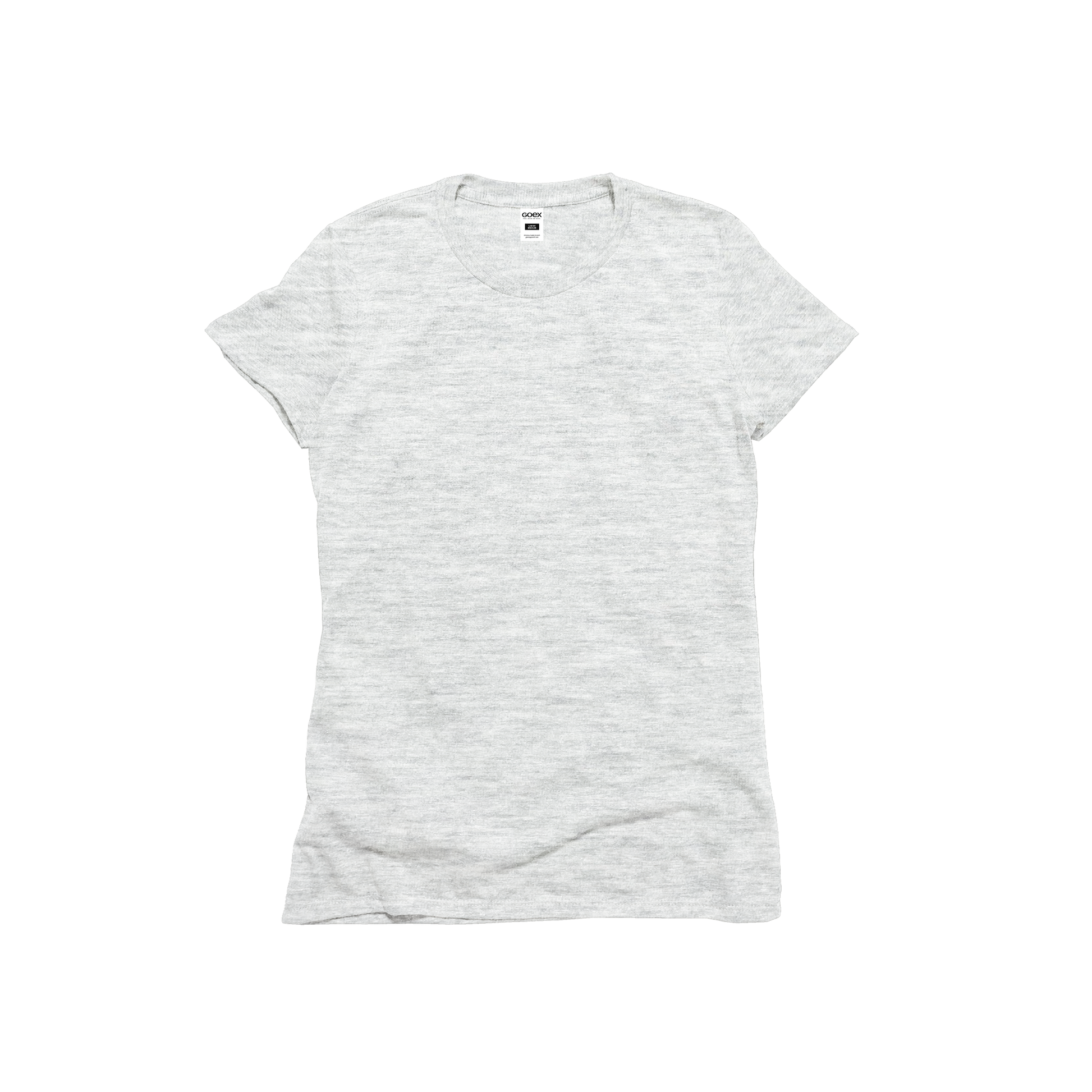 Front Flat Lay of GOEX Ladies Eco Triblend Tee in Vintage White