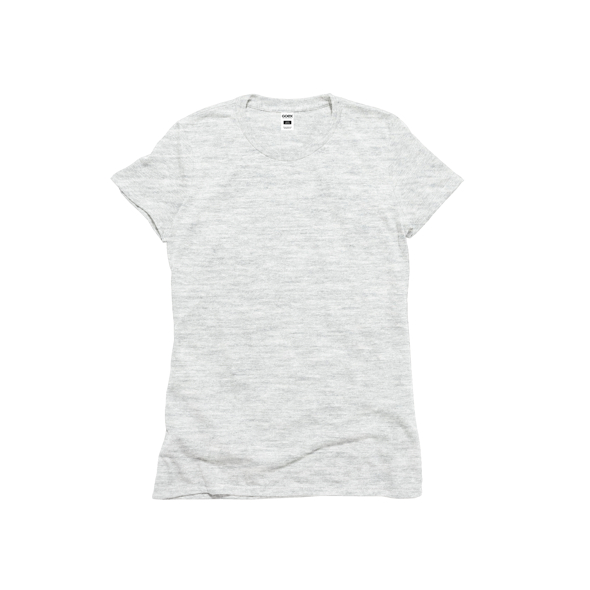 Front Flat Lay of GOEX Ladies Eco Triblend Tee in Vintage White