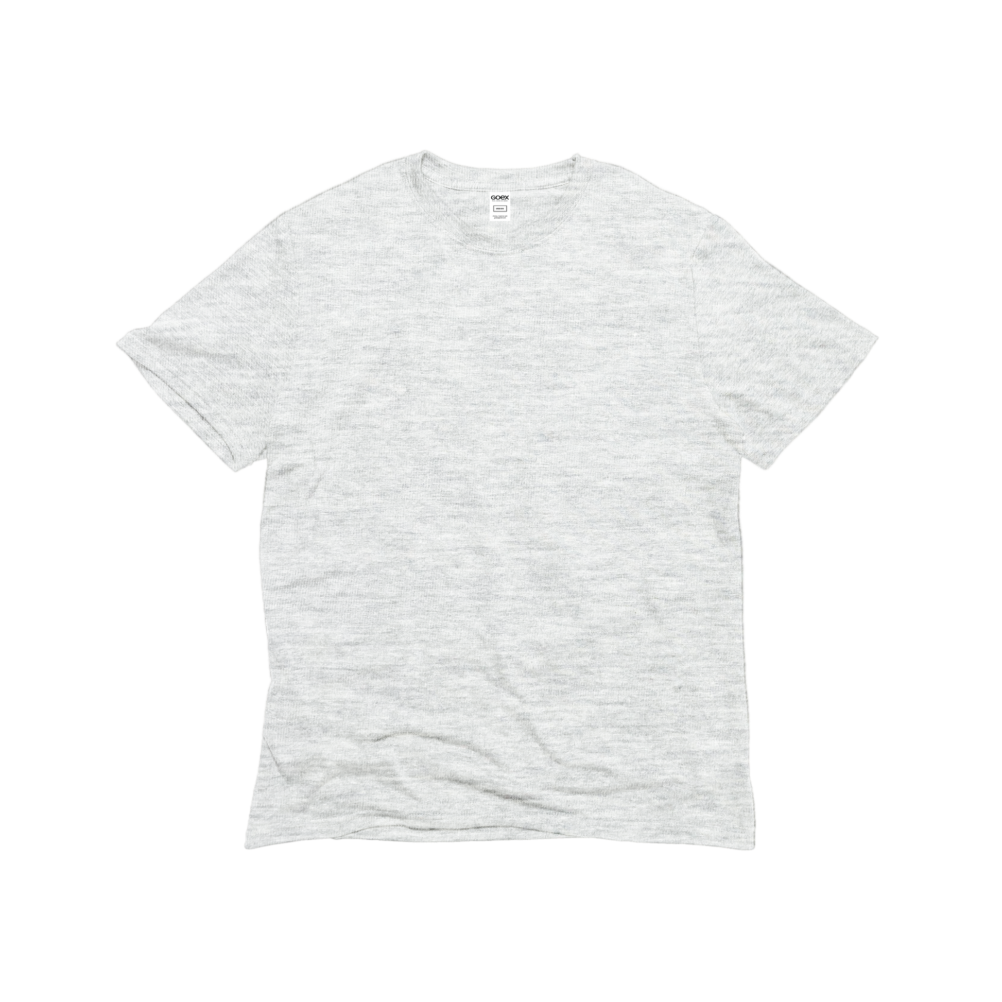 Front Flat Lay of GOEX Unisex and Men's Eco Triblend Tee in Vintage White