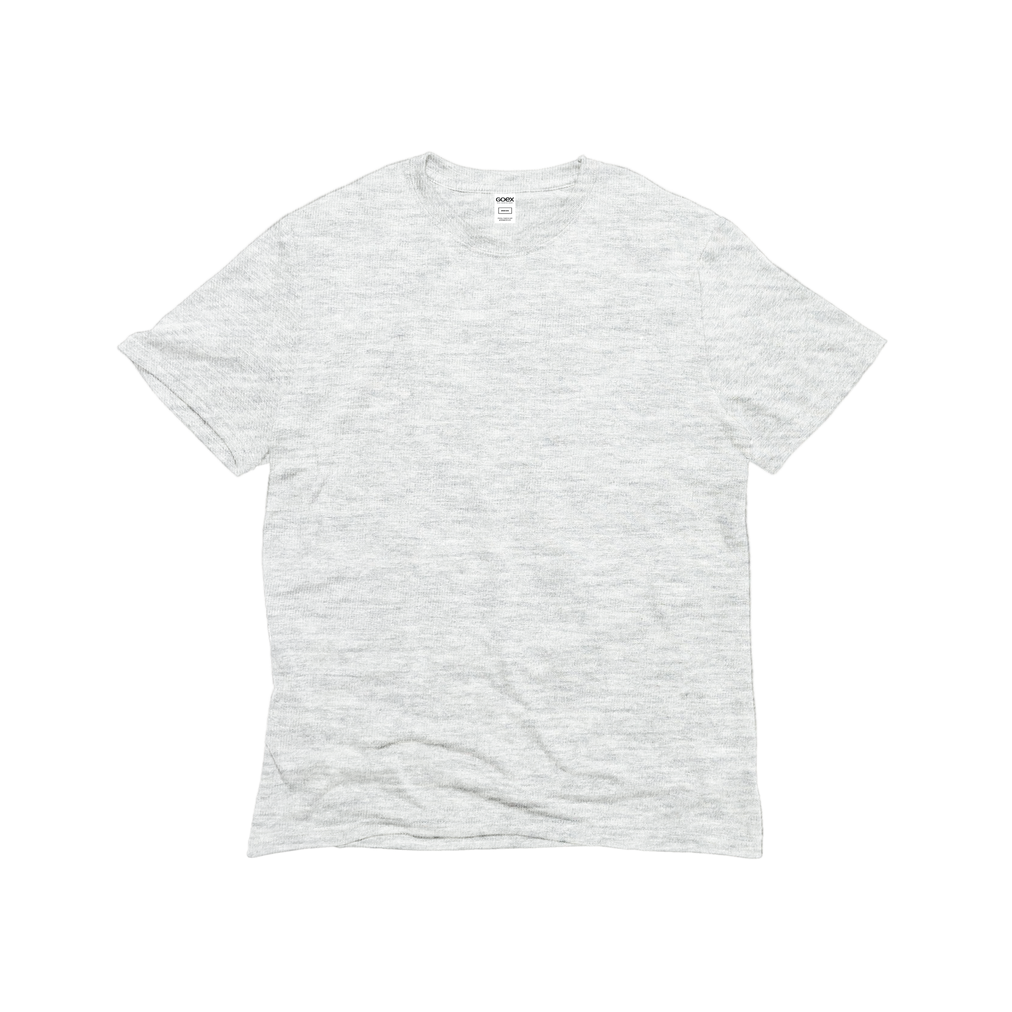 Front Flat Lay of GOEX Unisex and Men's Eco Triblend Tee in Vintage White