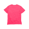 Back Flat Lay of GOEX Unisex and Men's Eco Triblend Tee in Neon Pink