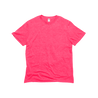 Front Flat Lay of GOEX Unisex and Men's Eco Triblend Tee in Neon Pink