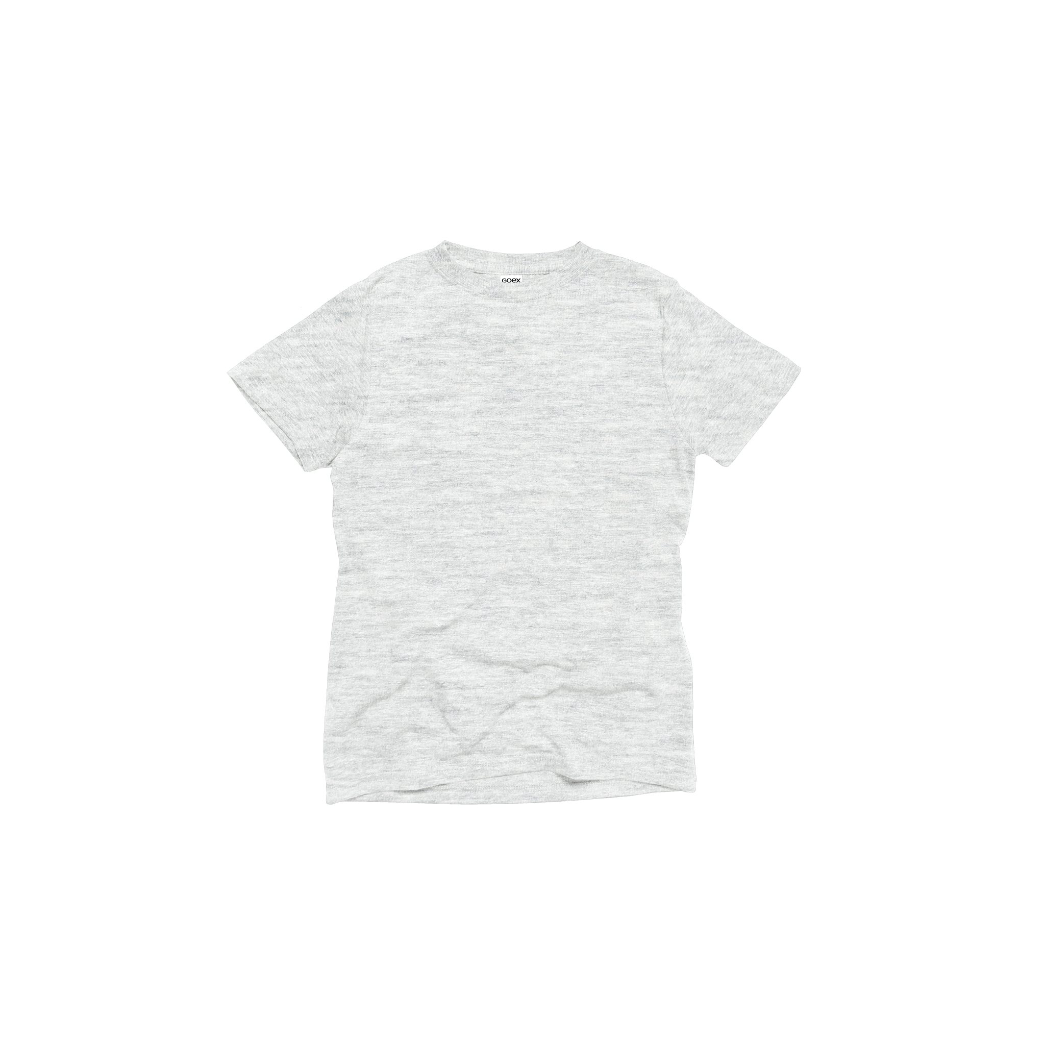 Front Flat Lay of GOEX Youth Eco Triblend Tee in Vintage White