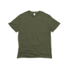 Front Flat Lay of GOEX Unisex and Men's Eco Triblend Tee in Olive