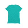 Back Flat Lay of GOEX Ladies Eco Triblend Tee in Teal