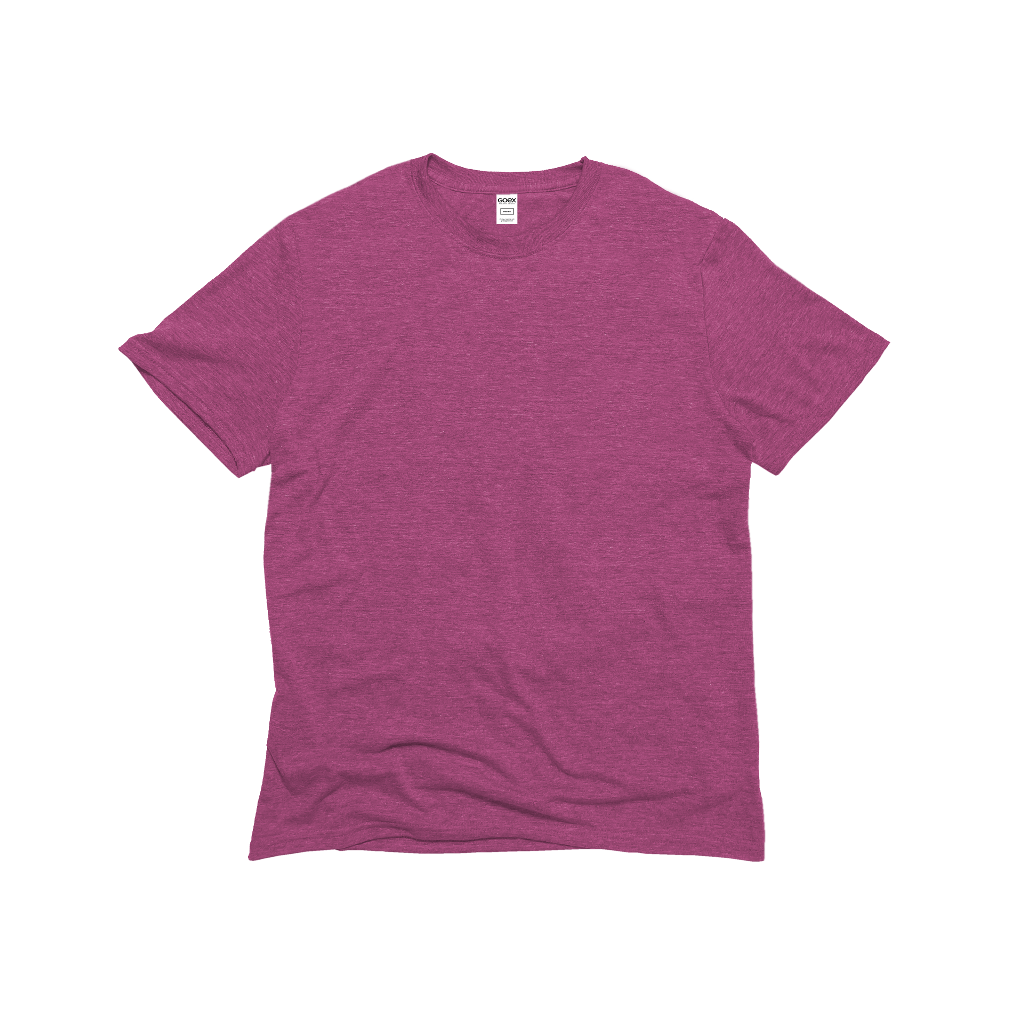 Front Flat Lay of GOEX Unisex and Men's Eco Triblend Tee in Berry