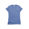 Front Flat Lay of GOEX Ladies Eco Triblend Tee in Light Blue