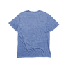 Back Flat Lay of GOEX Unisex and Men's Eco Triblend Tee in Light Blue