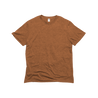 Front Flat Lay of GOEX Unisex and Men's Eco Triblend Tee in Amber