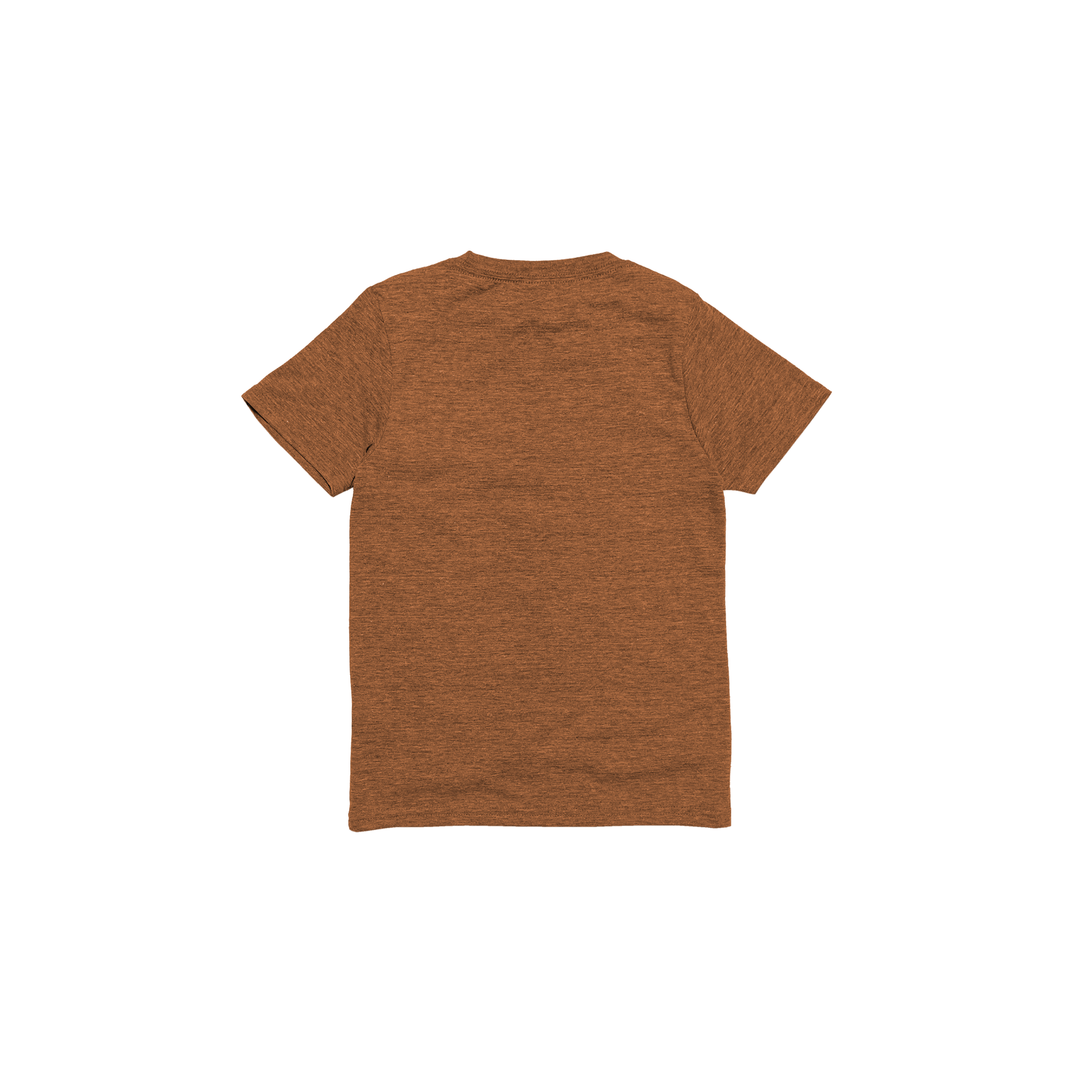 Back Flat Lay of GOEX Youth Eco Triblend Tee in Amber