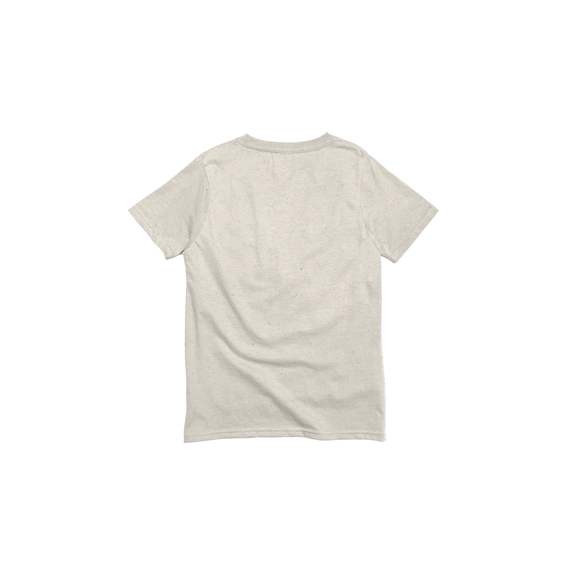 Back Flat Lay of GOEX Youth Eco Cotton Tee in Ivory