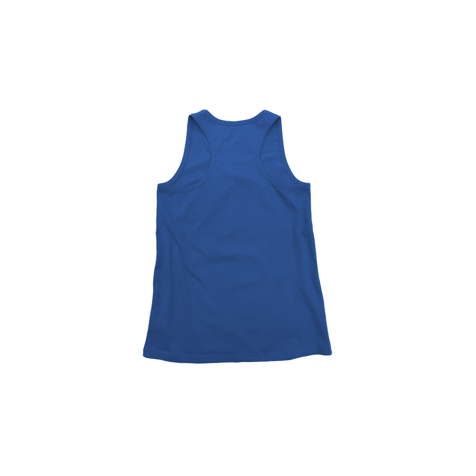 Back Flat Lay of GOEX Youth Cotton Tank in Royal