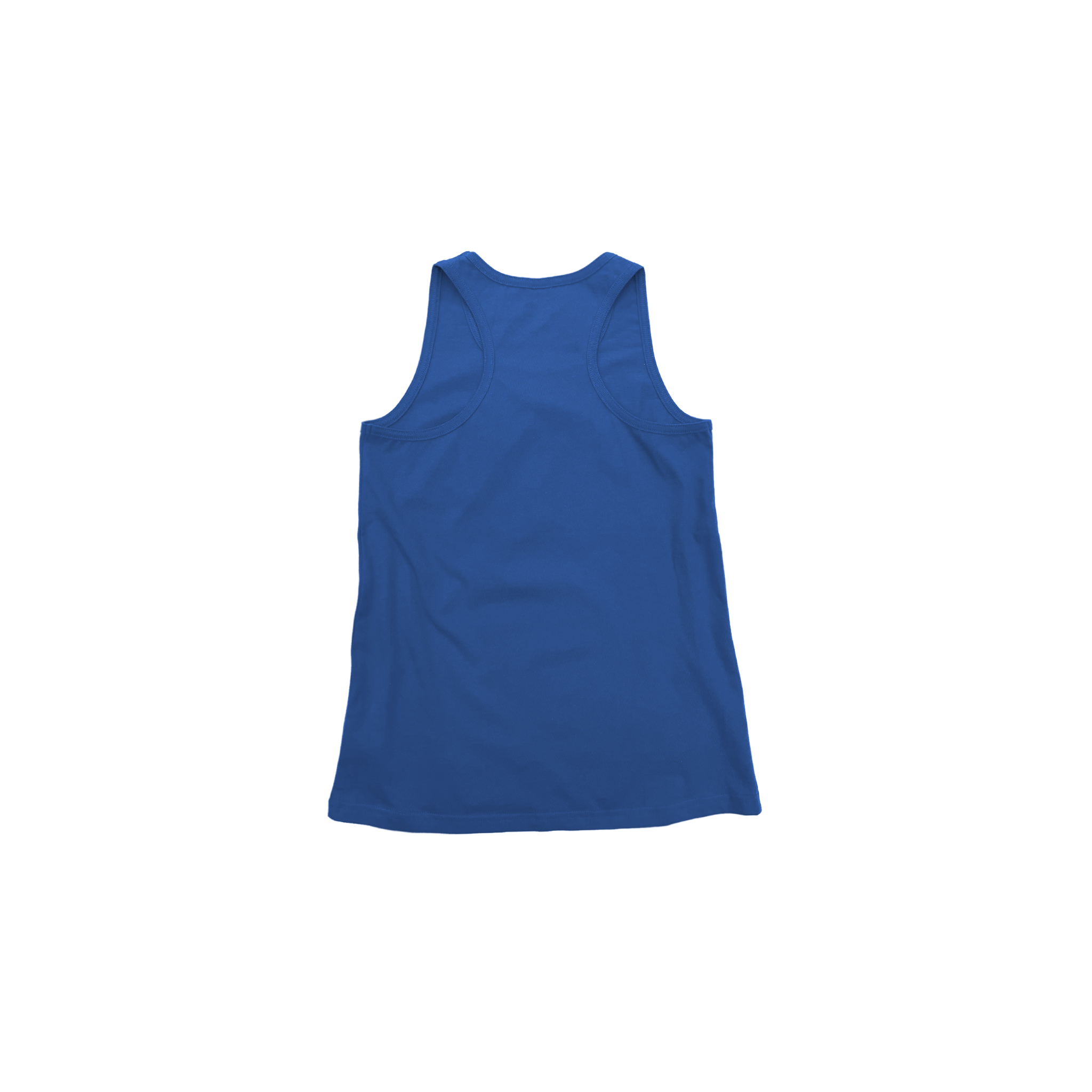 Back Flat Lay of GOEX Youth Cotton Tank in Royal