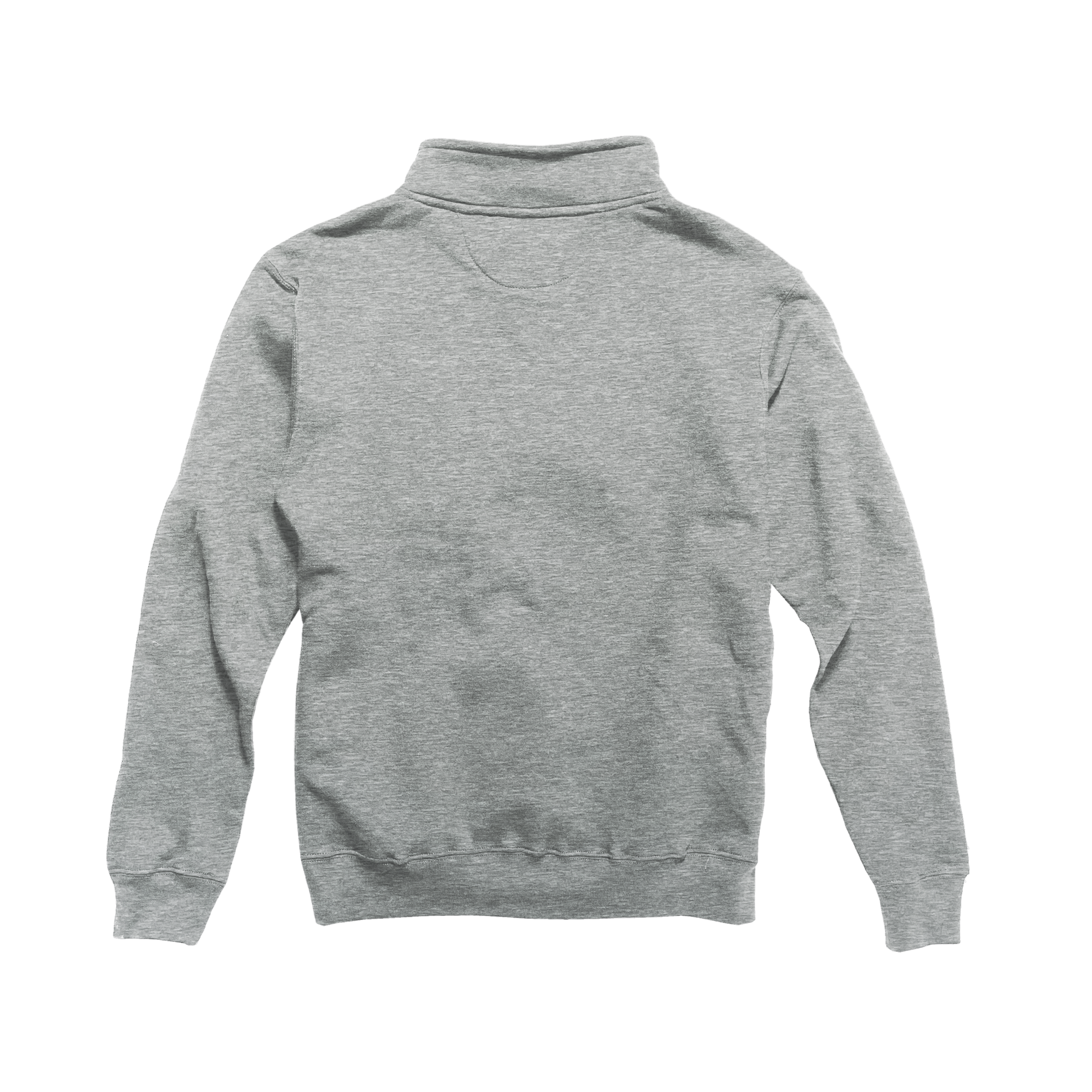 Back Flat Lay of GOEX Unisex and Men's Fleece 1/4 Zip in Oxford