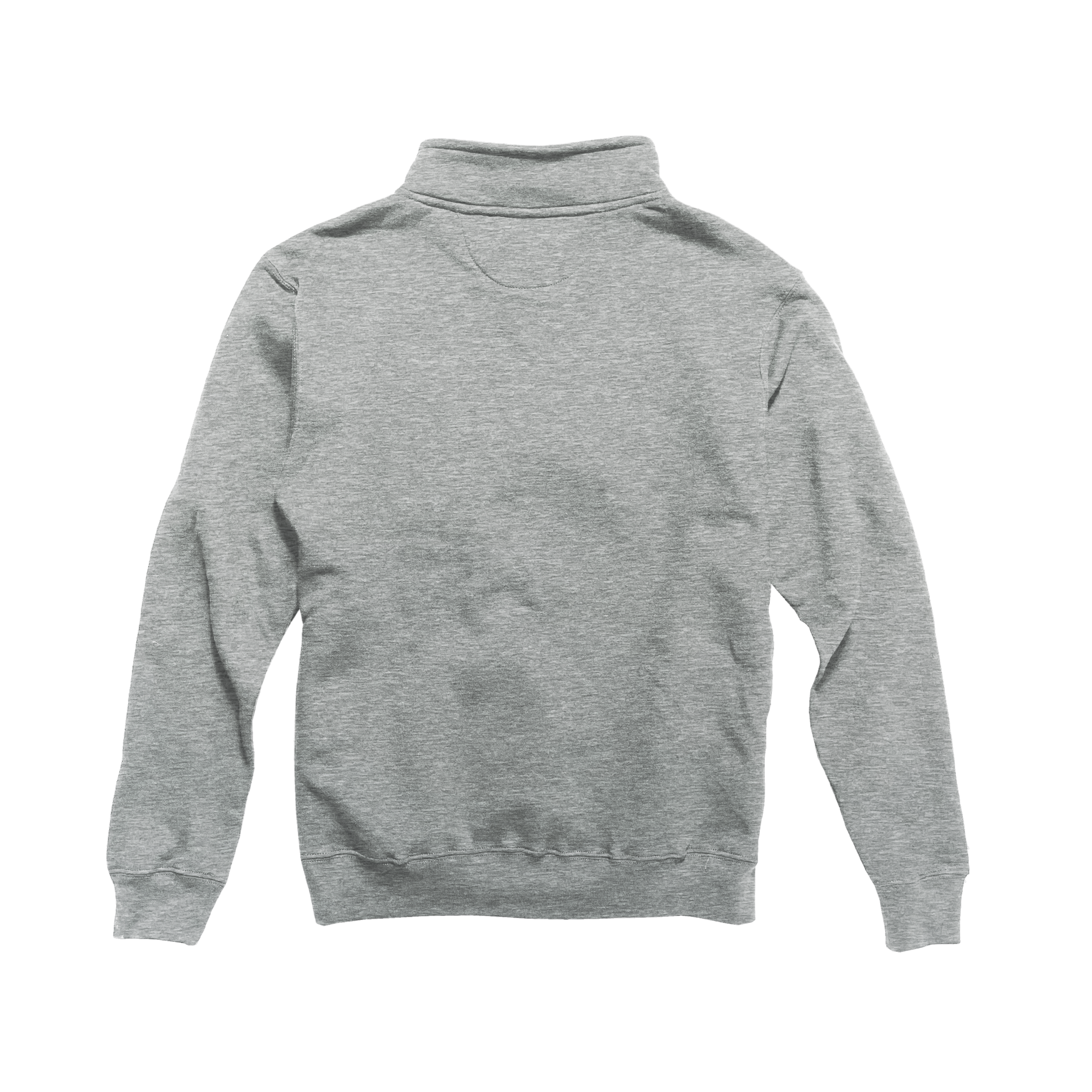 Back Flat Lay of GOEX Unisex and Men's Fleece 1/4 Zip in Oxford