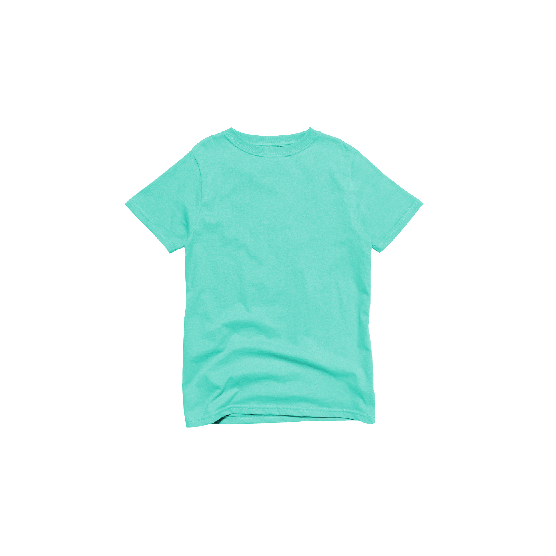 Front Flat Lay of GOEX Youth Cotton Tee in Mint