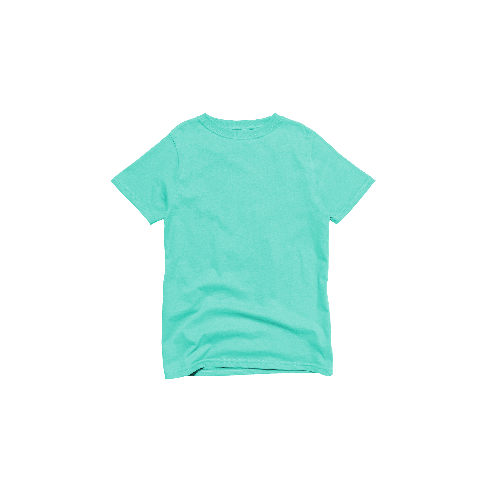 Front Flat Lay of GOEX Youth Cotton Tee in Mint