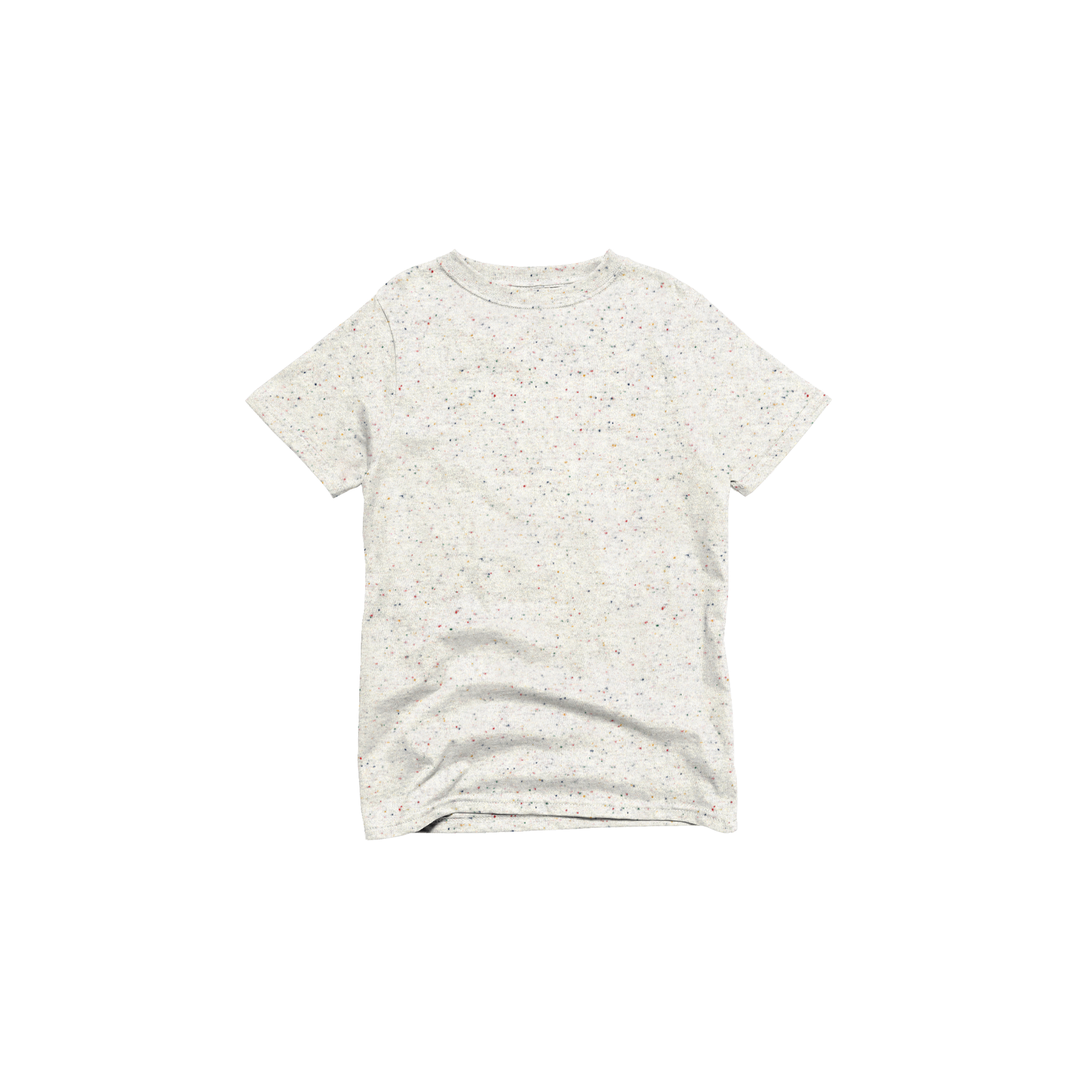 Front Flat Lay of GOEX Youth Eco Cotton Tee in Funfetti