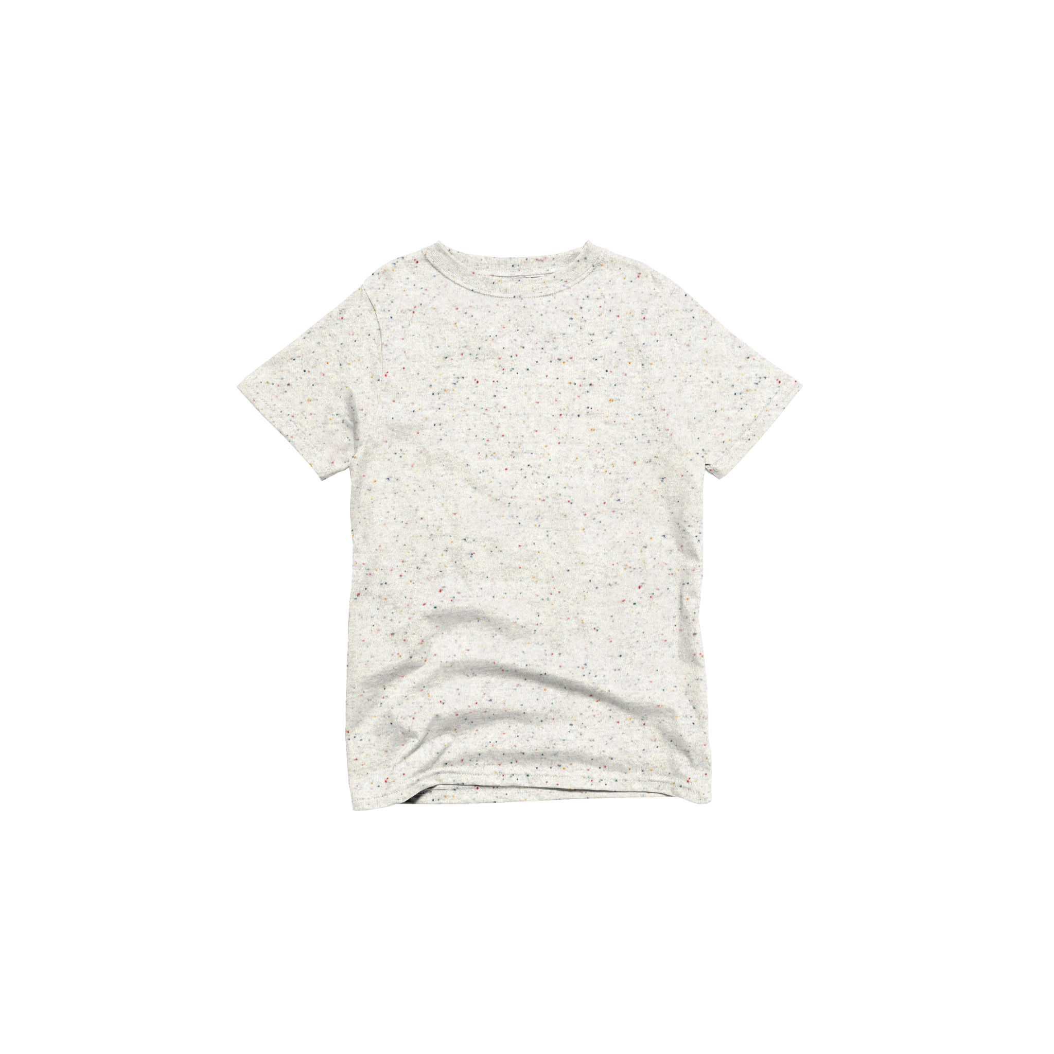 Front Flat Lay of GOEX Youth Eco Cotton Tee in Funfetti
