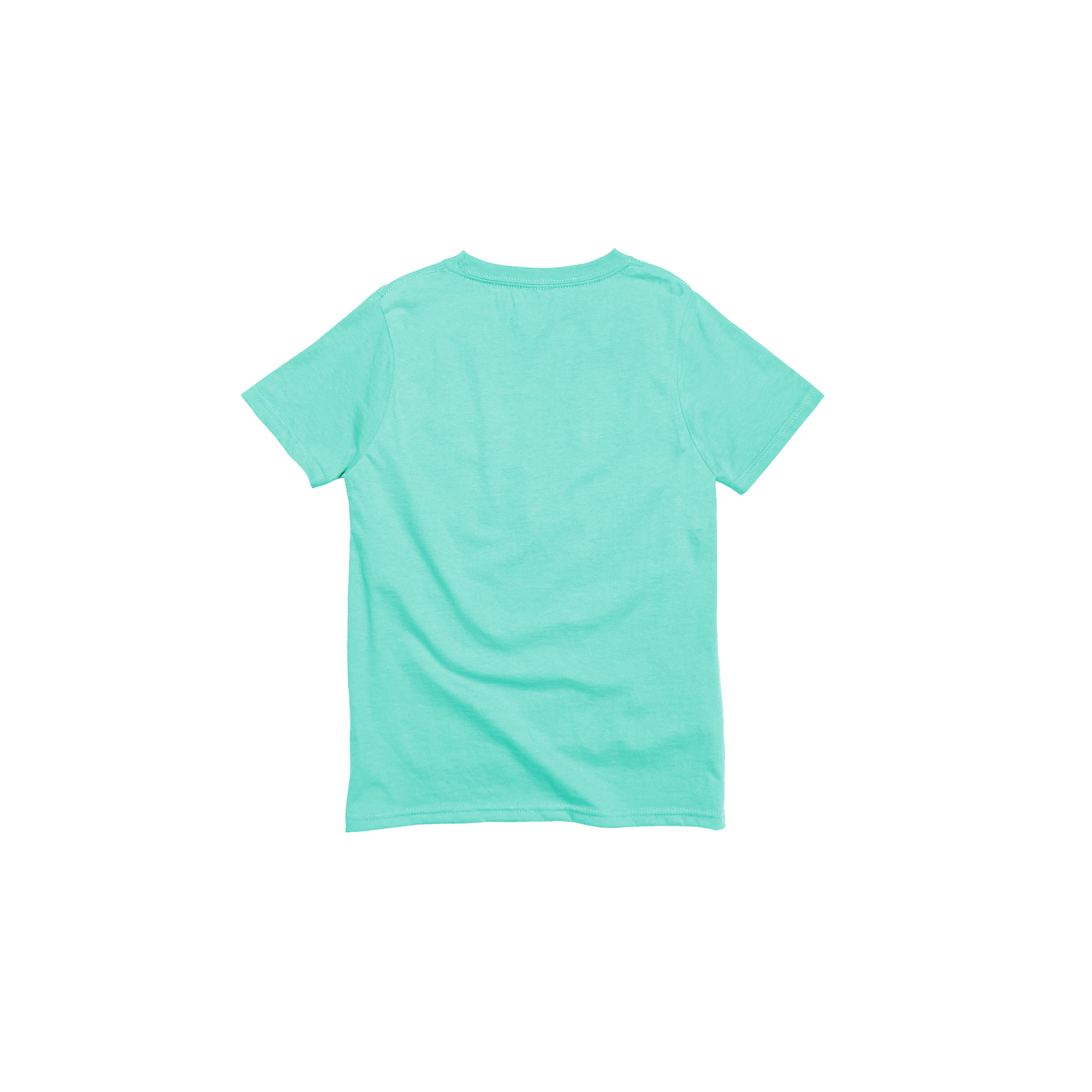 Back Flat Lay of GOEX Youth Cotton Tee in Mint