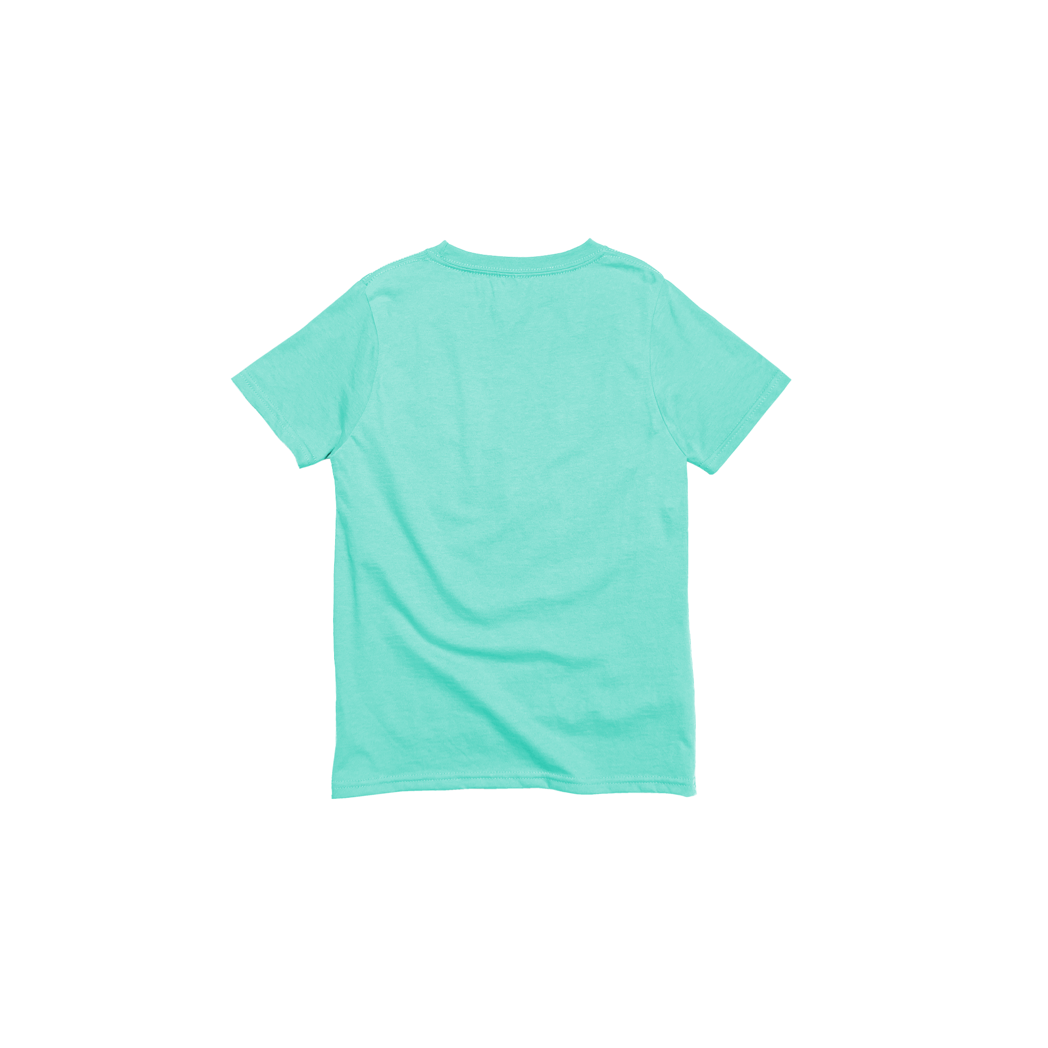 Back Flat Lay of GOEX Youth Cotton Tee in Mint