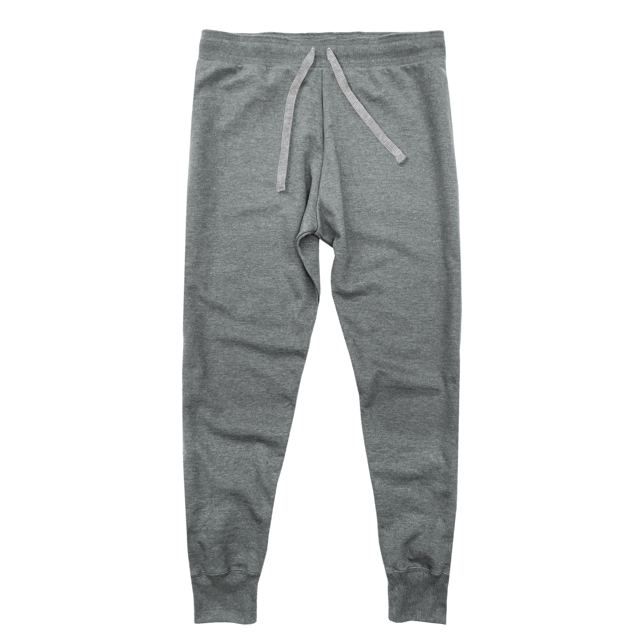 Front Flat Lay GOEX Unisex and Men's Fleece Jogger in Heather Grey