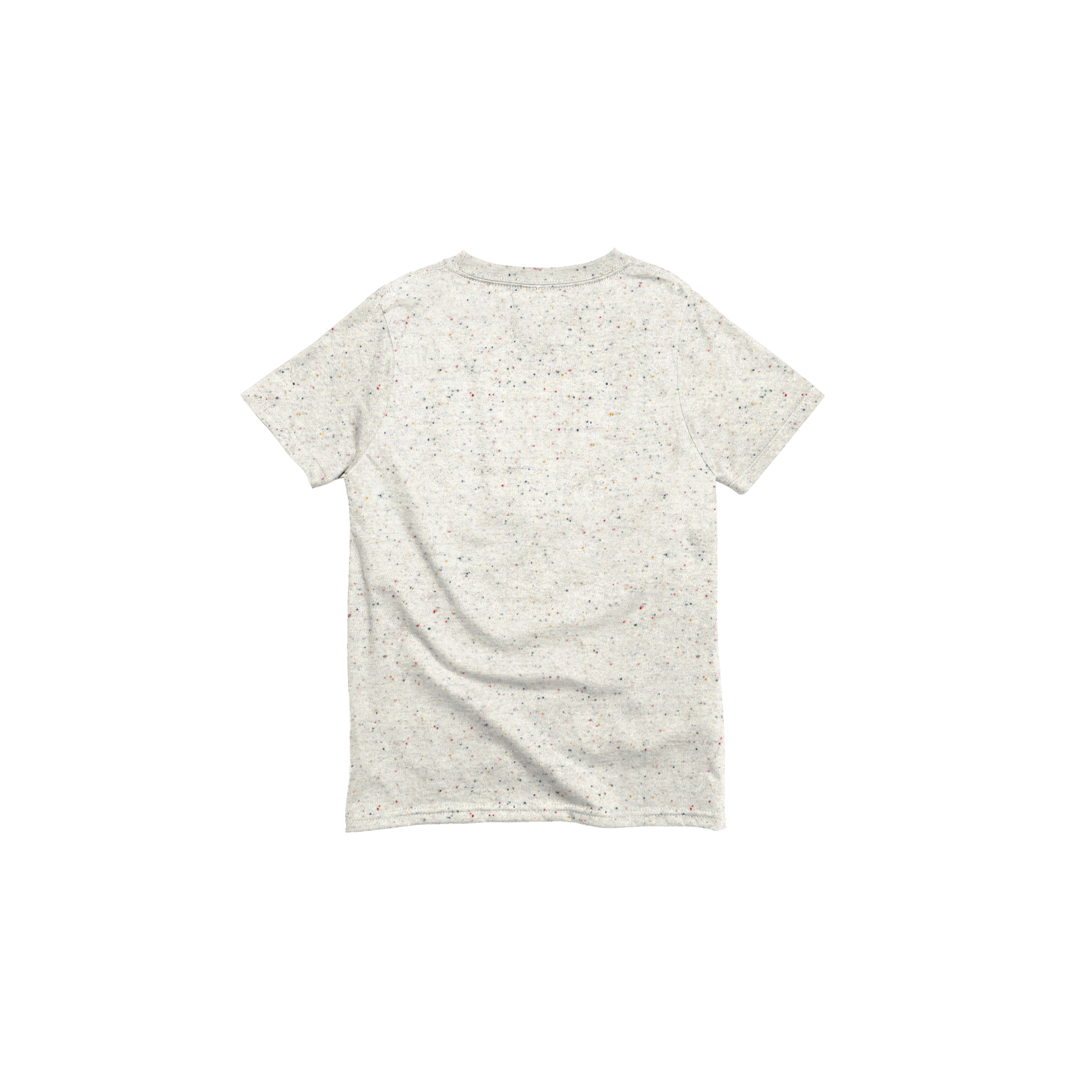 Back Flat Lay of GOEX Youth Eco Cotton Tee in Funfetti