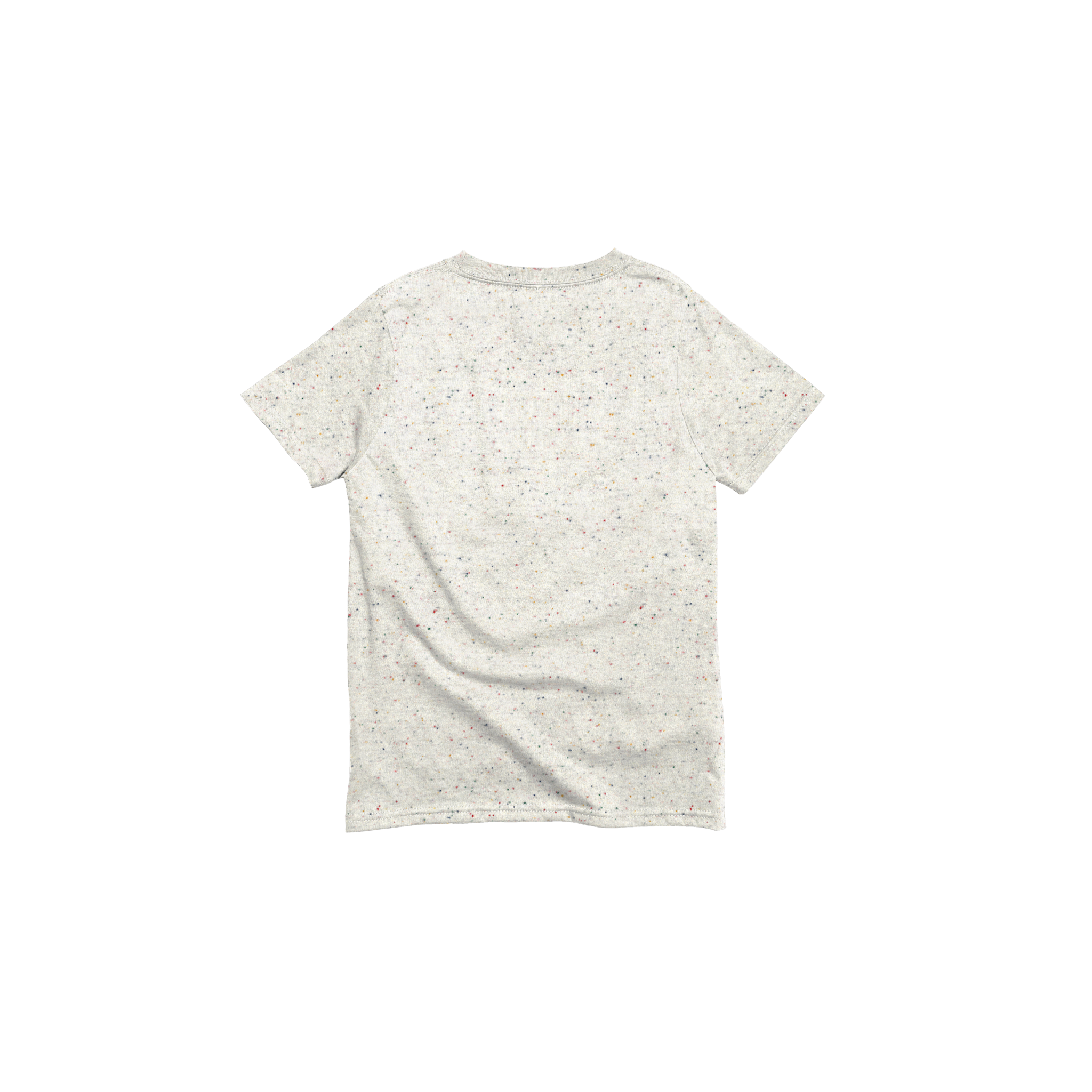 Back Flat Lay of GOEX Youth Eco Cotton Tee in Funfetti