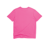 Back Flat Lay of GOEX Unisex and Men's Cotton Tee in Bubblegum