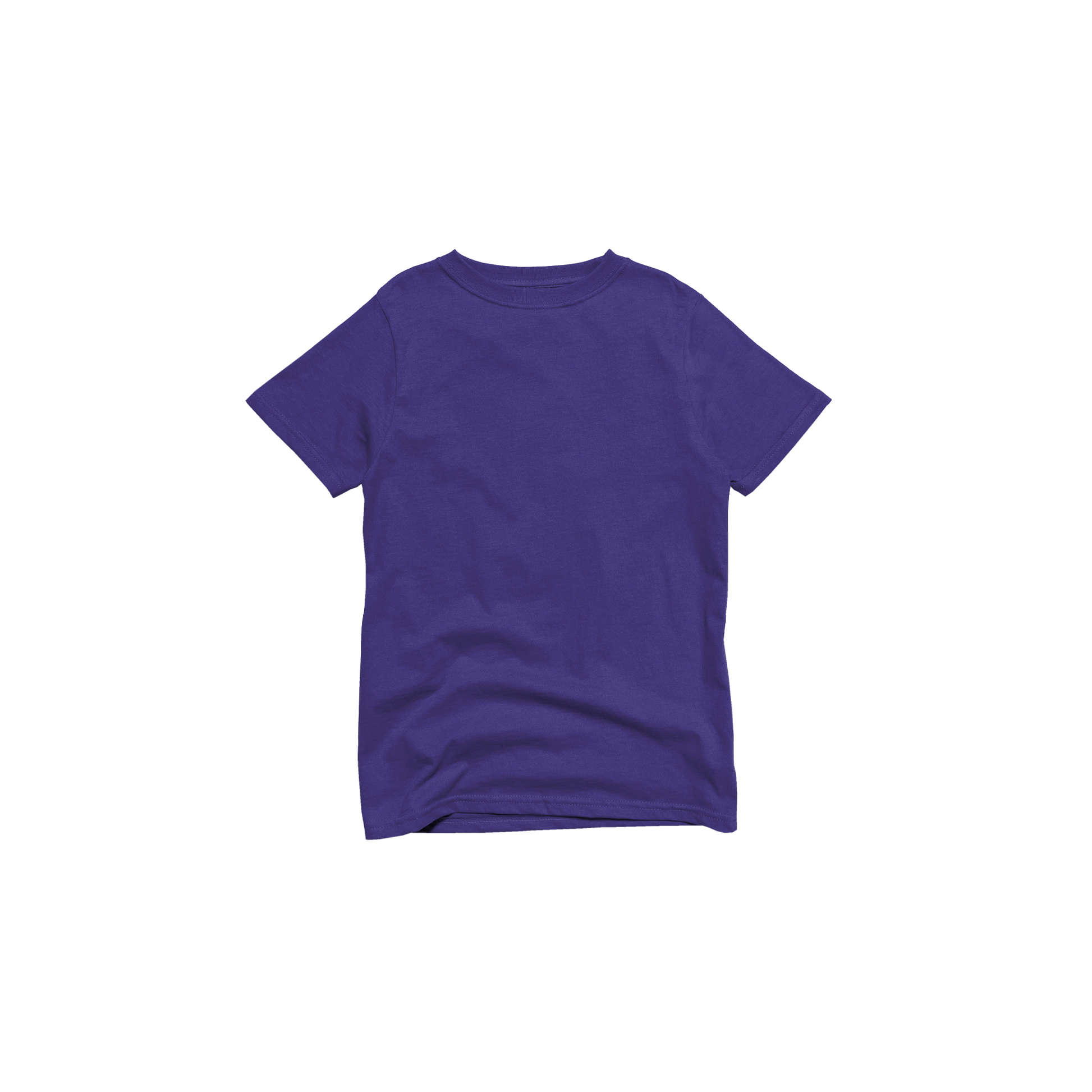 Front Flat Lay of GOEX Youth Cotton Tee in Purple