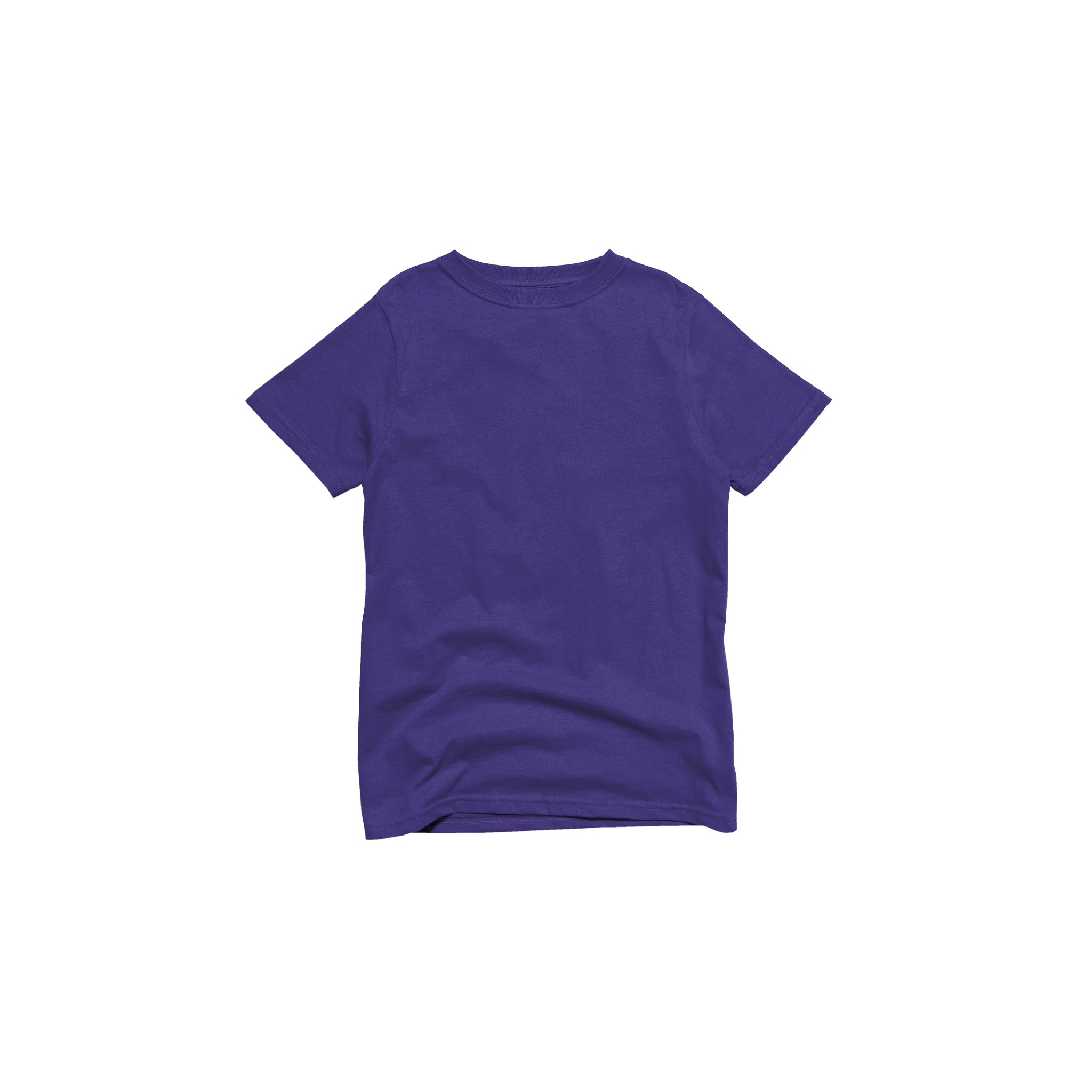Front Flat Lay of GOEX Youth Cotton Tee in Purple